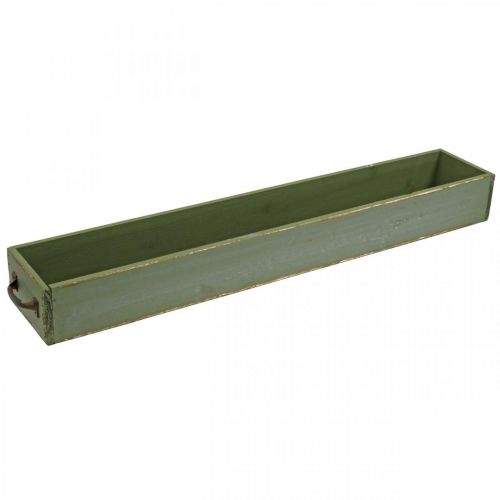 Floristik24 Deco Drawer Vintage Look Wooden Tray Shabby Green 65×11×7cm