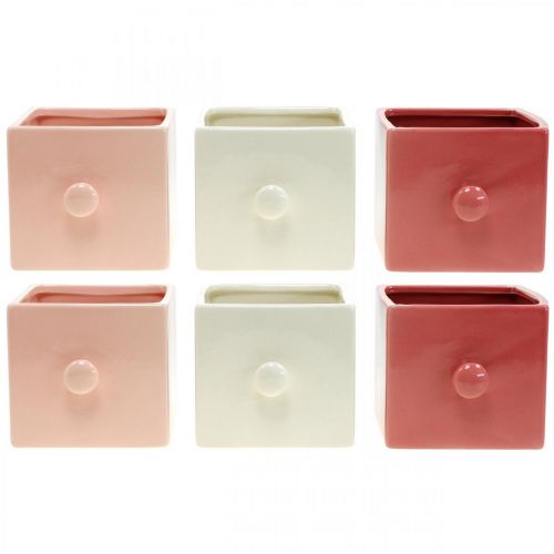 Floristik24 Plant drawer, decorative drawer, ceramic vessel, planter 6pcs