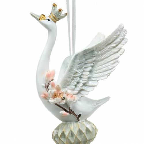 Product Deco hanger Christmas tree ornament swan 17cm