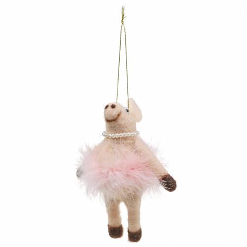 Floristik24 Pig to hang light pink 13cm