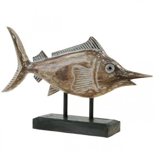 Floristik24 Swordfish Deco Fish Wood Maritime Deco L40×H24.5cm