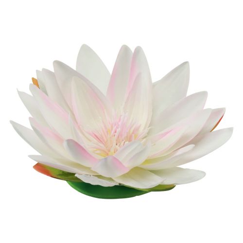 Product Floating water lilies artificial table decoration white, pink Ø15cm 2pcs