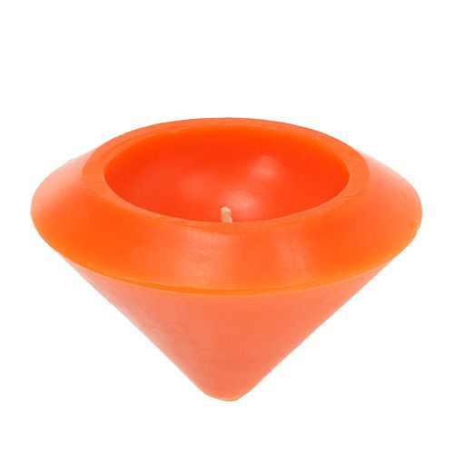 Floristik24 Floating candle in orange Ø13c