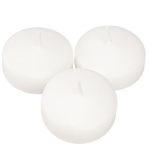 Floating Candles White 4.5cm 28 pcs