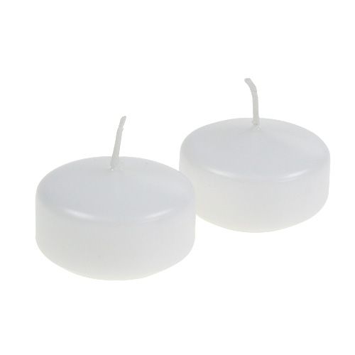 Floristik24 Floating candles white 4.5cm 8pcs