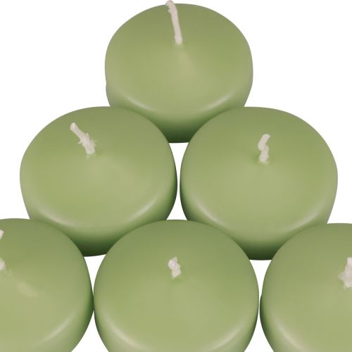 Product Floating candles green Wenzel candles soft green 30×50mm 8pcs