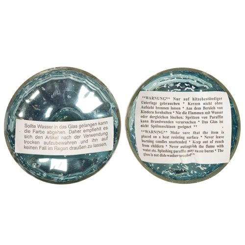 Product Glass floating tealight holder for elegant accents in any room, 10cm, 2 pieces