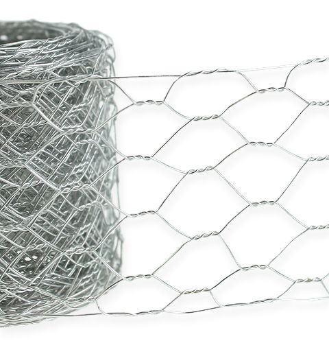 Floristik24 Hexagon braid 50mm 5m silver