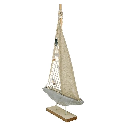 Floristik24 Wooden sailboat for decoration 25cm x 43cm