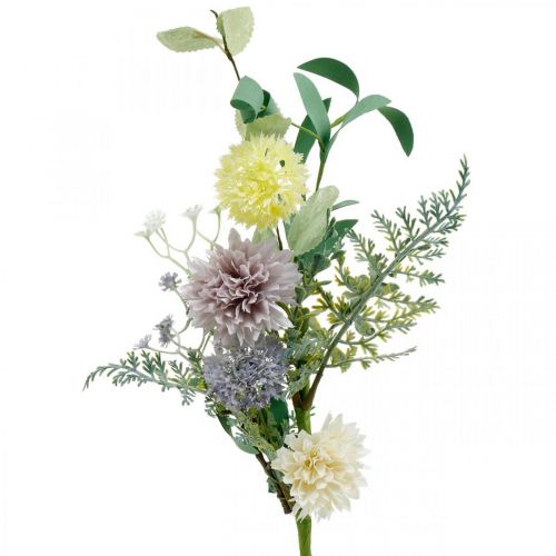 Floristik24 Bunch of silk flowers, summer decoration, chrysanthemums and globe thistle, artificial flowers L50cm