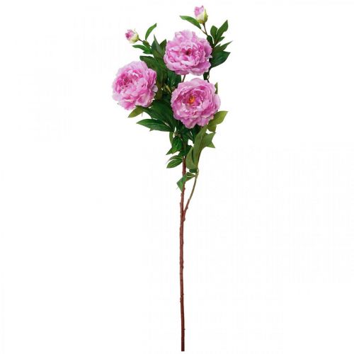 Product Silk flower peony artificial pink violet 135cm