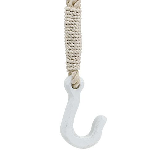 Floristik24 Winch, rigging L80cm white, blue, natural