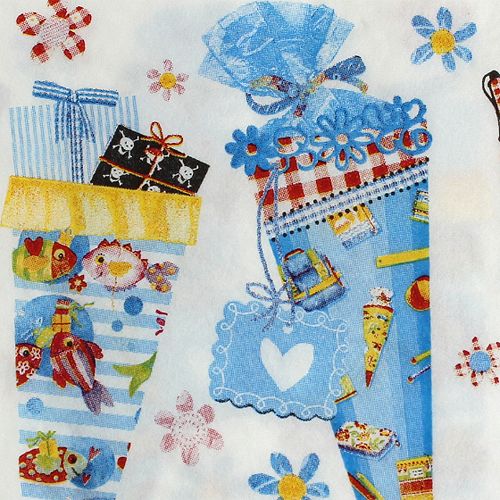 Floristik24 Napkins with sugar cone motif 33x33cm