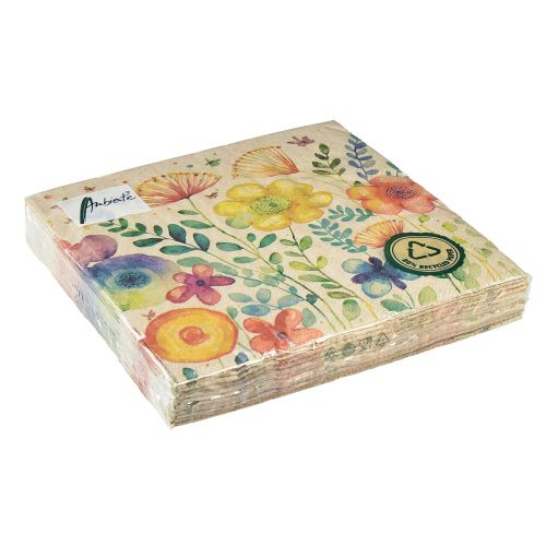 Floristik24 Napkins Spring Butterfly Flowers 33x33cm 20 pcs