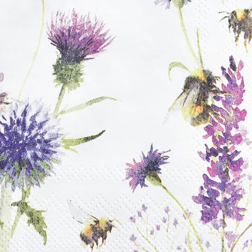 Product Napkins Summer Bumblebees Bees Decoration 25x25cm 20 pcs