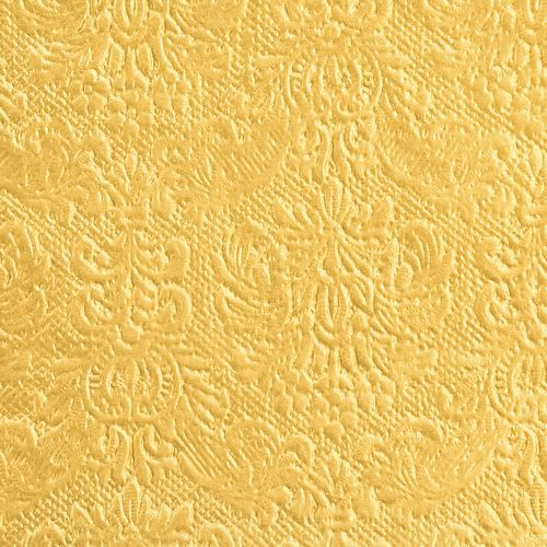 Product Napkins Gold with embossed ornaments 33x33cm 15 pcs