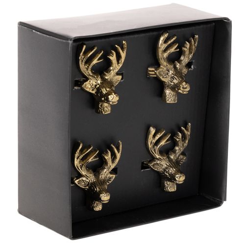 Gold Metal Napkin Rings with