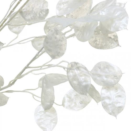 Product Decorative branch silver leaf white Lunaria branch artificial branch 70cm
