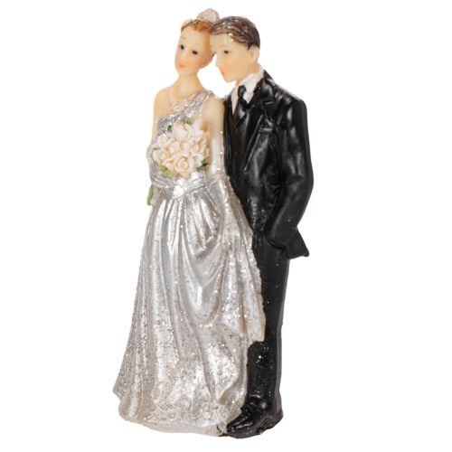 Silver wedding anniversary couple 10cm | Floristik24.co.uk