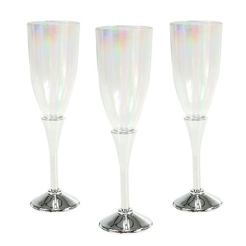 Floristik24 New Year&#39;s Eve decoration champagne glass Ø2,5cm H9,5cm 8pcs