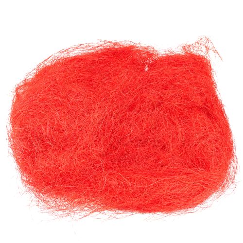 Floristik24 Sisal Red Natural Fiber Craft Fiber Sisal Fiber 300g