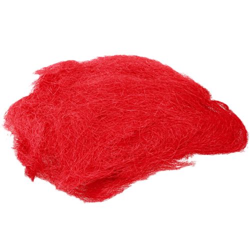 Product Sisal red, Christmas decoration, sisal wool 300g
