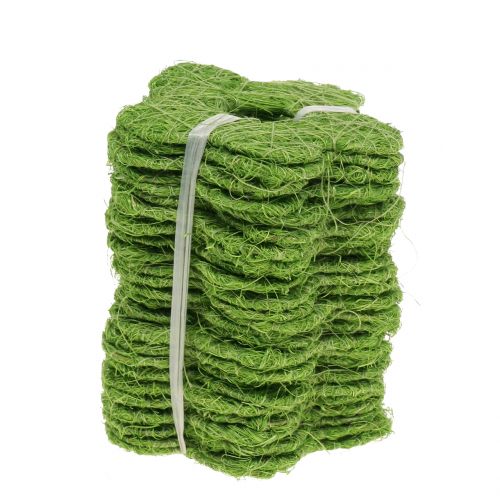 Floristik24 Sisalflower green Ø7,5cm 25pcs