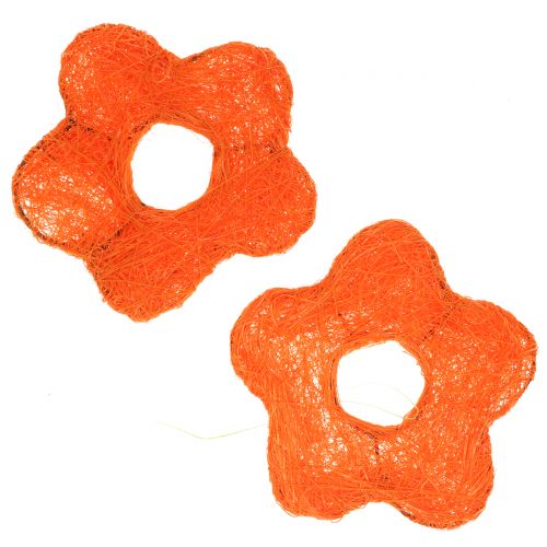 Sisalflower Orange Ø7,5cm 25pcs