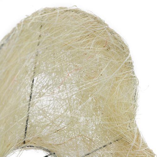 Floristik24 Sisal cuff heart 15cm x 19cm bleached 1pc