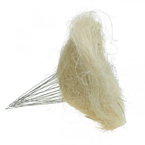Product Bouquet, sisal cuff bleached Ø25cm 6 pcs