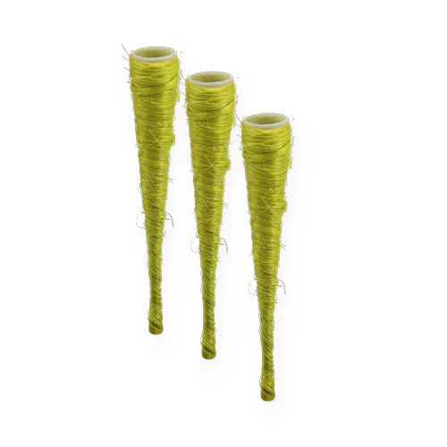 Floristik24 Sisal bag light green Ø1.5cm L15cm 20 pcs