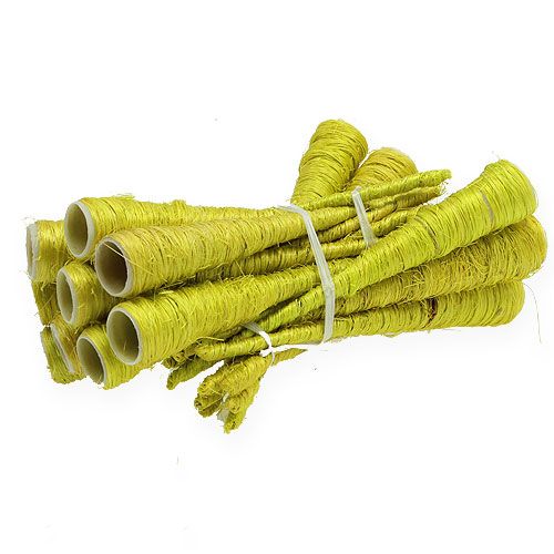 Floristik24 Sisal bag light green Ø1.5cm L15cm 20 pcs