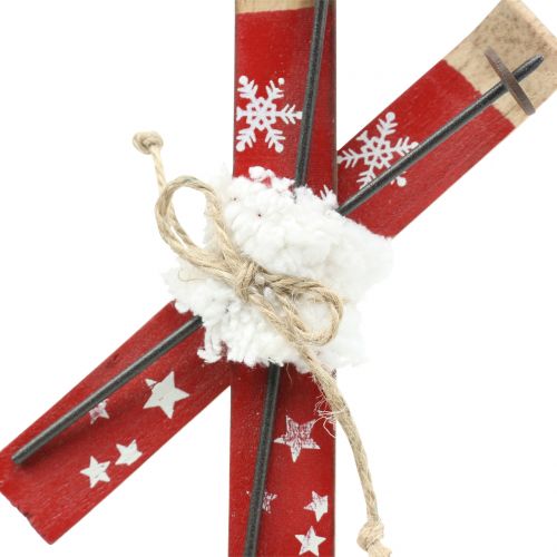 Floristik24 Skull Red for hanging Christmas tree 13,7cm x 7cm 3pcs