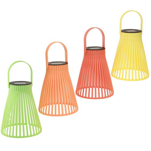 Floristik24 Solar garden lantern hanging lamp LED 4 colors Ø14.5cm 4pcs