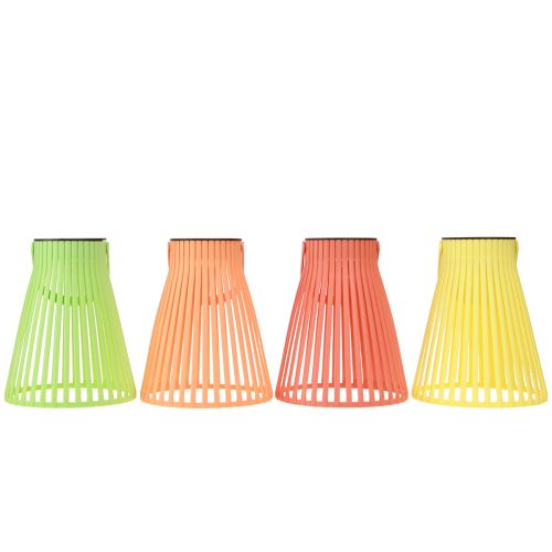 Floristik24 Solar garden lantern hanging lamp LED 4 colors Ø14.5cm 4pcs