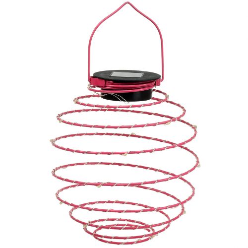 Floristik24 Solar garden light pink 22cm with 25 LEDs warm white