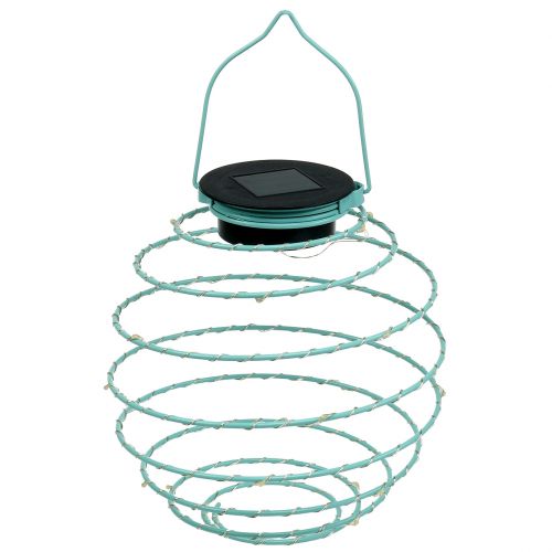 Floristik24 Solar garden light turquoise 22cm with 25LEDs warm white