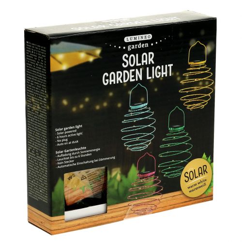 Product Solar garden light turquoise 22cm with 25LEDs warm white