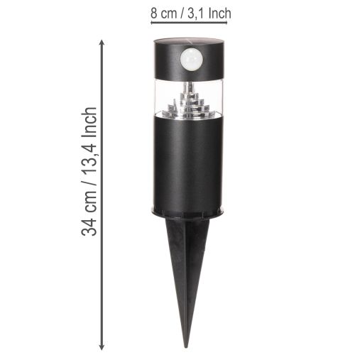 Solar garden light with motion sensor, LED, 34 cm | Floristik24.co.uk