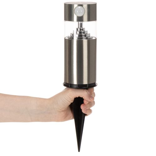 Solar garden light with ground spike and LED lighting, 34 cm | Floristik24.co.uk