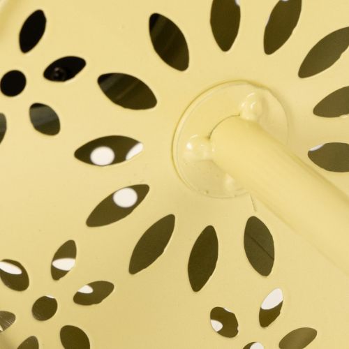 Product Solar table lamp with delicate floral pattern for balcony or terrace, 28cm