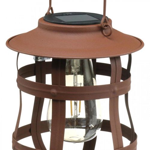 Floristik24 Decorative lamp, lamp for the garden, solar lantern warm white Ø15cm H18cm