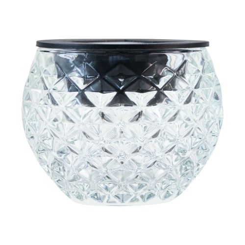 Floristik24 Solar lamp balcony table lamp solar glass Ø7.5cm H6cm