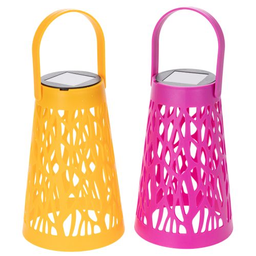 Floristik24 Solar lantern for outdoor use, perfect for cozy summer evenings in the garden and on the patio, 26cm, 2 pieces