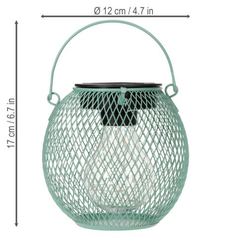 Product Solar lantern, decorative LED lighting, energy-saving, ideal for outdoor use, 12cm