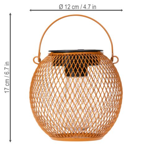 Product Solar lantern LED for atmospheric garden lighting in an attractive metal design, 12cm