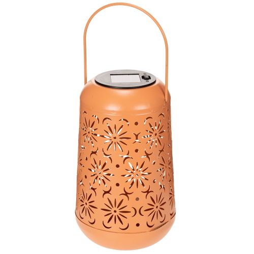Floristik24 Solar lantern with floral design for romantic evenings in the garden, 26cm