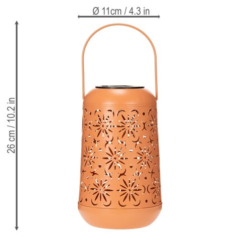 Product Solar lantern with floral design for romantic evenings in the garden, 26cm
