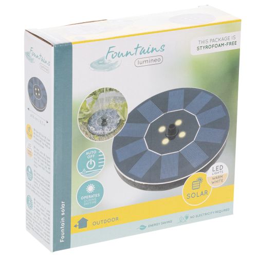 Product Solar pump for garden ponds, floating decorative water feature with LED, 16cm