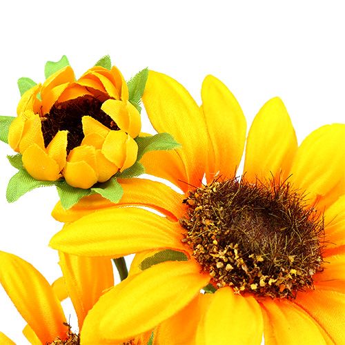 Floristik24 Sunflowers artificial flowers Ø9cm yellow L24cm 4pcs